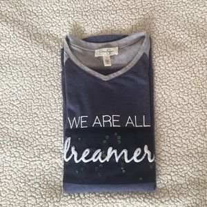 Jessica Simpson “We’re all dreamers” girls shirt